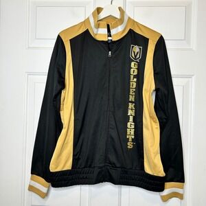 VGK Vegas Golden Knights Womens Track Jacket G-III by Carl Banks Metallic L‎